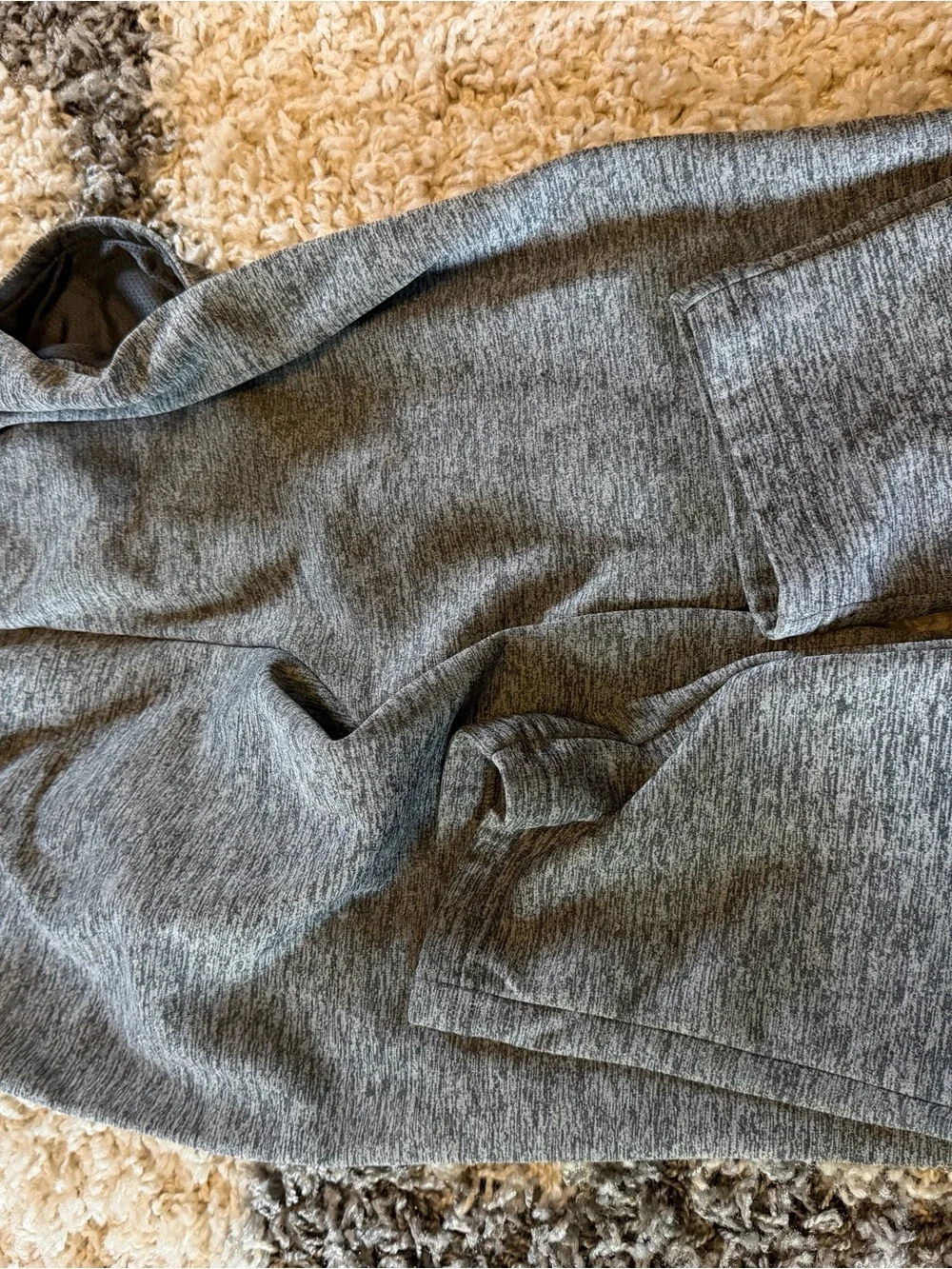 Nike Kids Grey Heather Joggers with Tapered Ankles